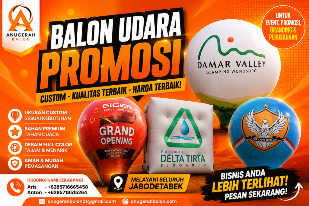 balon udara promosi
