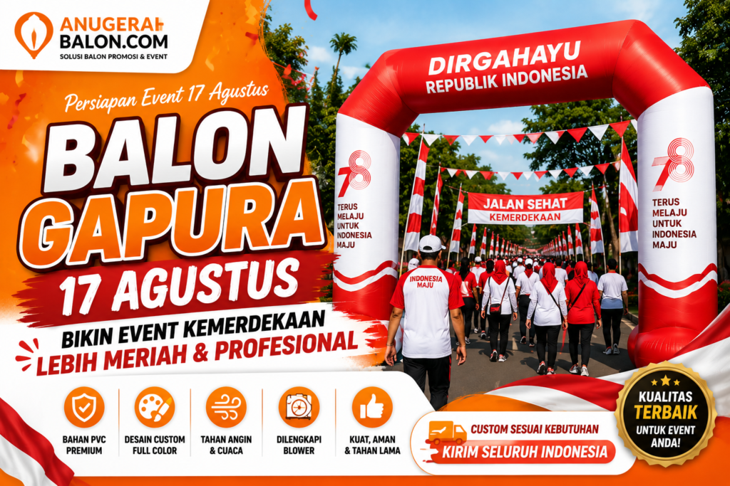 balon gapura untuk event agustusan